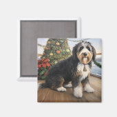 Aimant Bernedoodle Christmas Cruise : Pawsome Holiday (Recto/Verso)