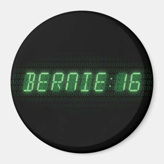 Aimant Bernie Sanders 2016 Horloge (Devant)