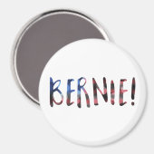 Aimant bernie sanders bokeh (Recto/Verso)