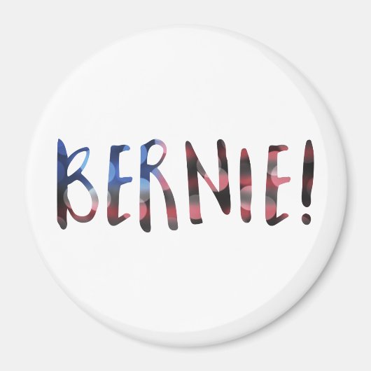 Aimant bernie sanders bokeh (Devant)