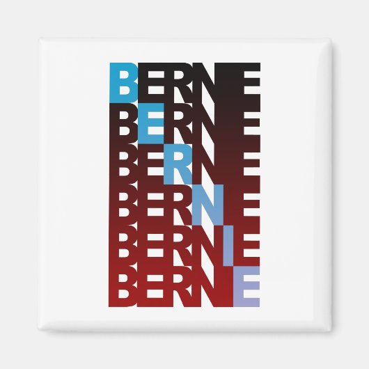 Aimant BERNIE sanders textuelBern (Devant)
