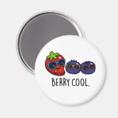 Aimant Berry Cool Funny Fraise Blueberry Pun (Recto/Verso)