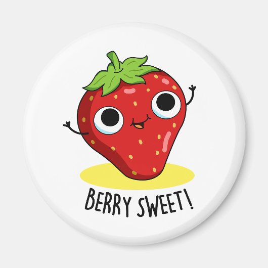 Aimant Berry Sweet Funny Pun aux fraises (Devant)