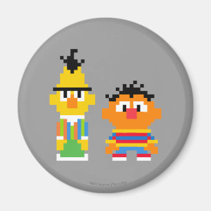 Aimant Bert et Ernie Pixel Art