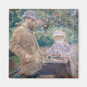 Aimant Berthe Morisot - Eugene Manet avec sa fille