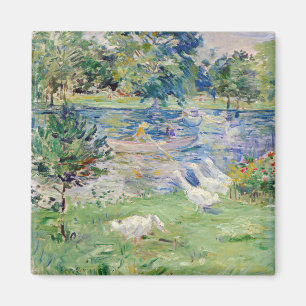 Aimant Berthe Morisot - Jeune fille dans un bateau avec d