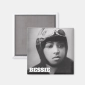 Aimant Bessie Coleman - Pionnier de l'aviation (Recto/Verso)