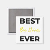 Aimant Best Bus Driver Ever bl (Recto/Verso)