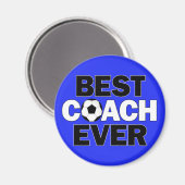Aimant BEST COACH EVER Soccer Team Coach's Sports (Recto/Verso)