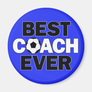 Aimant BEST COACH EVER Soccer Team Coach's Sports