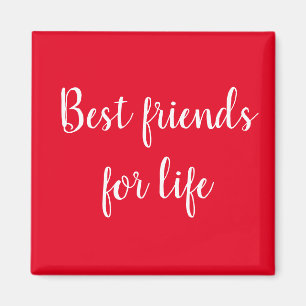 Aimant Best friends for life red