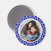 Aimant Best Friends Forever Christmas Photo Don (Recto/Verso)