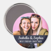 Aimant Best friends forever moderne BFF photo (Recto/Verso)