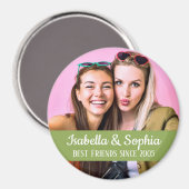 Aimant Best friends forever moderne BFF photo (Recto/Verso)