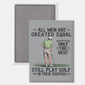 Aimant Best Men Play Golf Eighties Funny Golfer Golfing (Recto/Verso)