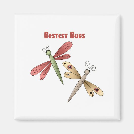 Aimant Bestest Bugs (libellules) (Devant)