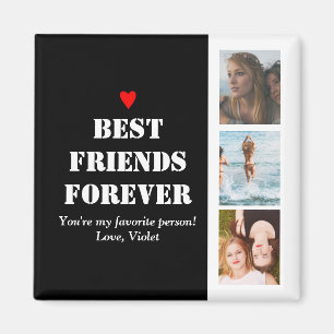 Aimant Bestie personnalisé de collection de photos BFF