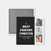 Aimant Bestie photo personnalisée BFF (Recto/Verso)