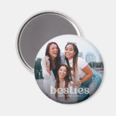 Aimant Bestie Typographie tendance (Recto/Verso)