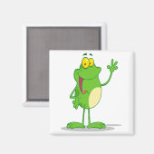 Aimant bête agitant amicale grenouille (Recto/Verso)