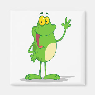 Aimant bête agitant amicale grenouille