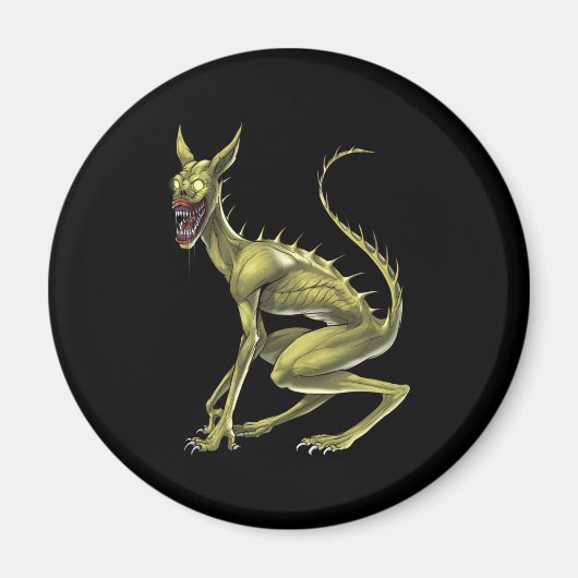 Aimant Bête de cristaux de Chupacabra (Devant)