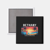 Aimant Bethany Beach Delaware Hommes Femmes Surf (Recto/Verso)