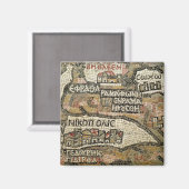 Aimant Bethléem, détail d'une carte de Jéricho (Recto/Verso)