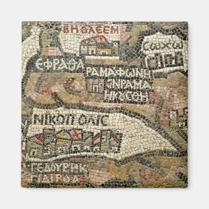 Aimant Bethlehem, détail d'une carte de Jéricho