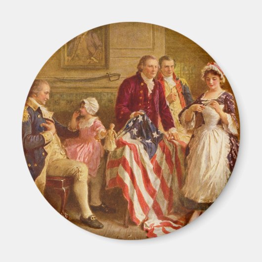 Aimant Betsy Ross 1777 par Jean Leon Gerome Ferris (Devant)