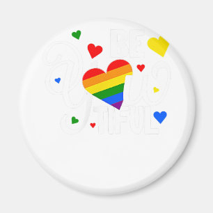 Aimant BeYouTIFUL Gay pride Coeur arc-en-ciel lesbien