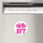 Aimant BFF Best Friends pour toujours avec coeur d'amour (In Situ (Lave-vaisselle))