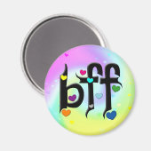 Aimant bff ~ coeurs (Recto/Verso)