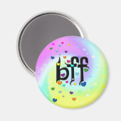 Aimant bff ~ coeurs (Recto/Verso)