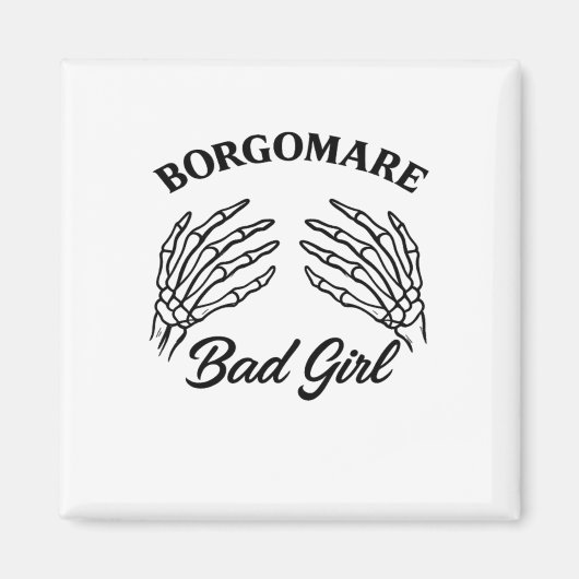 Aimant Bgm Bad Girl - Skeleton Heart Mains (Devant)