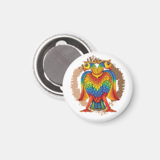 Aimant bherunda bird (Recto/Verso)