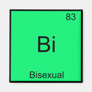 Aimant Bi - Symbole d'élément de chimie bisexuel drôle