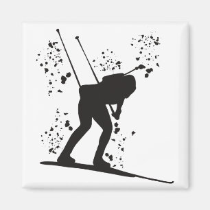 Aimant Biathlète Ski Nordique Biathlon _25