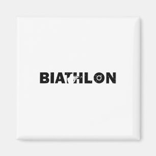 Aimant Biathlon Drôle Biathlète Tir Ski Cible Sp