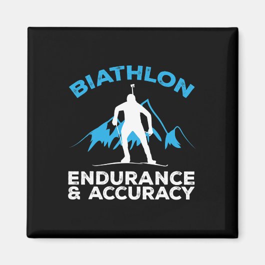 Aimant Biathlon Endurance Précision Cross Ski Tir (Devant)