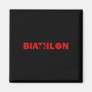 Aimant Biathlon Funny Biathlète tir Cible Ski Sp