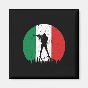 Aimant Biathlon Italie Coupe du Monde Sport d'hiver Terre