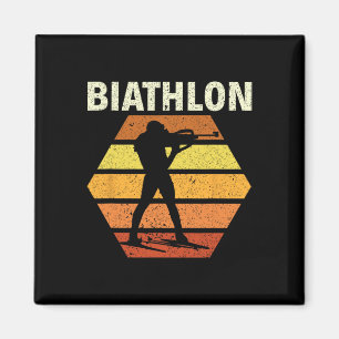 Aimant Biathlon Retro Biathlon Ski tir Sport