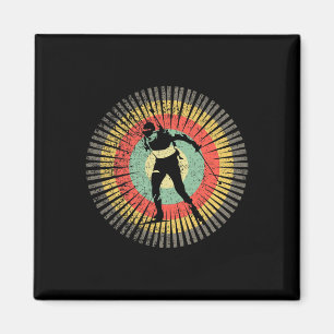 Aimant Biathlon vintage Retro les années 70 Cadeau Biathl