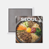 Aimant Bibimbap Séoul Corée du Sud (Recto/Verso)