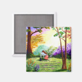 Aimant Bible chrétienne Verse Écriture Prière Créationart (Recto/Verso)