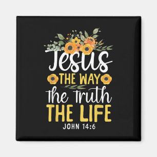 Aimant Bible chrétienne Verse Foi Dieu Fleur Jésus Le W