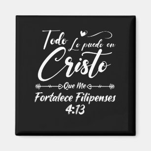 Aimant Bible religieuse chrétienne Verse 4 13 Philippiens