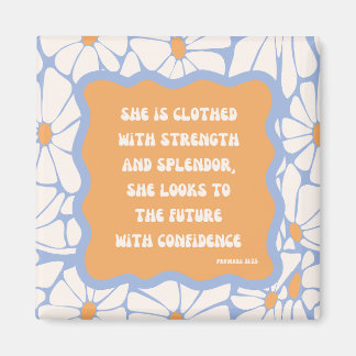 Aimant Bible Verse Inspiration Citation Écriture Daisy