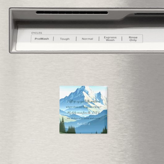 Aimant Bible Verse Psaume 121:1-2 (In Situ (Lave-vaisselle))